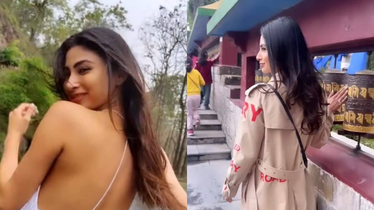 Mouni Roy Stuns In A Backless Outfit As She Enjoys A Day Out In The Lap Of Nature; Watch