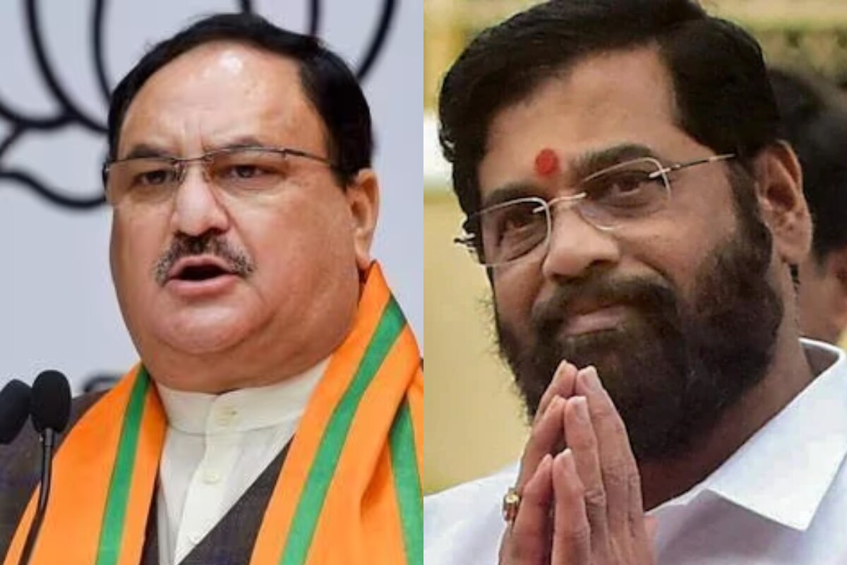 BJP Chief JP Nadda Calls On Maharashtra CM Eknath Shinde In Mumbai - News18