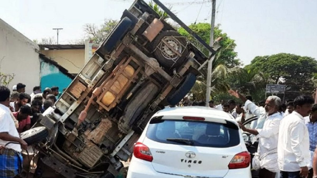 Tata Tiago Driver's Miraculous Survival After Collision With Pickup 