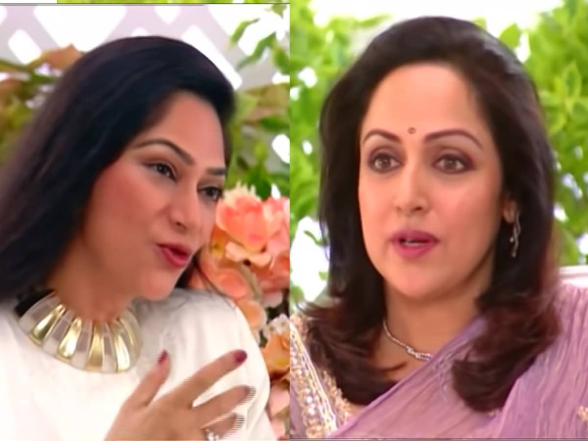 1200px x 900px - Salwar Kameez Over Jeans': When Hema Malini Talked About 'Protective'  Dharmendra - News18