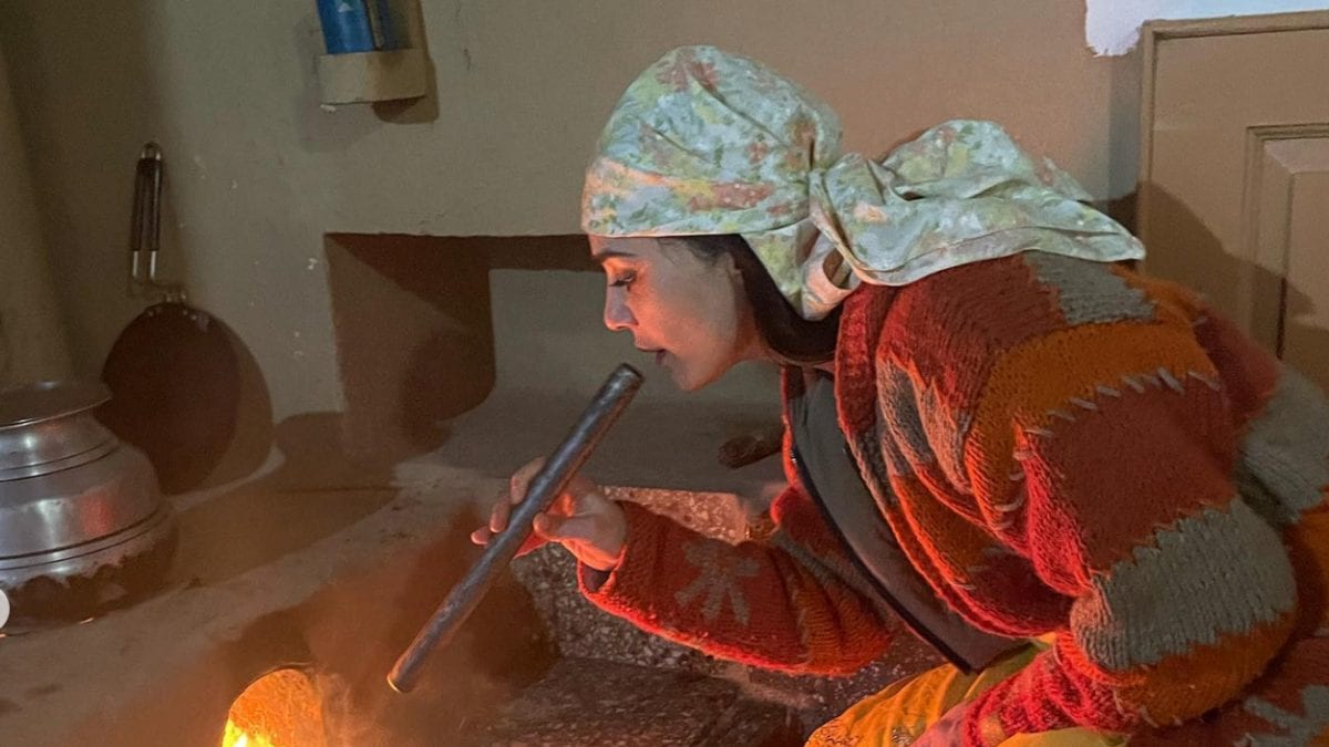 Preity Zinta Channels Her Inner Pahadi Spirit As She Lights Chulha at Shimla Home, Photos Go Viral - Vimarsana News