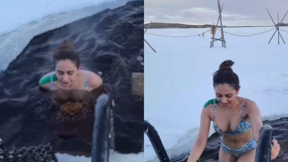 Rakul Preet Singh Slips Into Sexy Bikini in MINUS 15 Degrees, Takes A Dip  in Ice Cold Water; Watch - News18