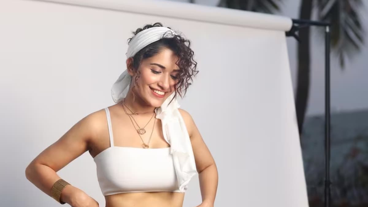 Ruhani Sharma Gives Summer Fashion Goals In White Crop Top And Plazzo - Vimarsana News