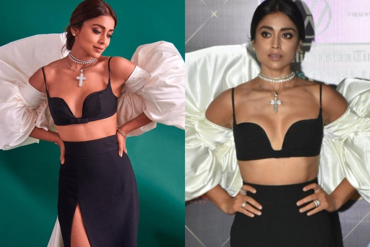 1200px x 800px - Shriya Saran Looks Dreamy In This Green Thigh High Slit Gown, See Pics -  News18