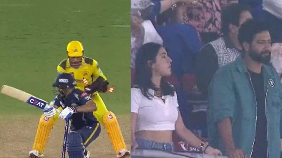 CSK vs GT: Shubman Gill Gets Stumped By Dhoni Moments Before Sara Ali Khan Is Spotted At IPL Final