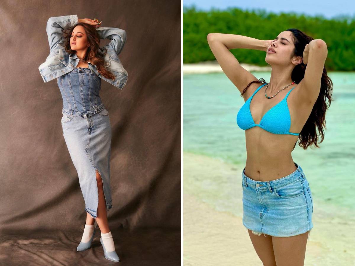 Sonaksisinhasex - Sonakshi Sinha, Janhvi Kapoor, Alia Bhatt And Other Bollywood Divas Rock In  Denim Outfits, See Their Sexy Pictures - News18