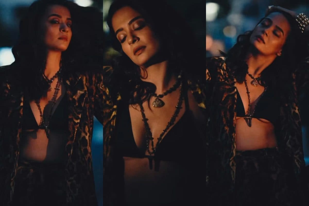 Surveen Hot Fucking Video - Sexy! Surveen Chawla Oozes Hotness In A Sizzling Power Suit With Black Bra,  Video Goes Viral; Watch - News18