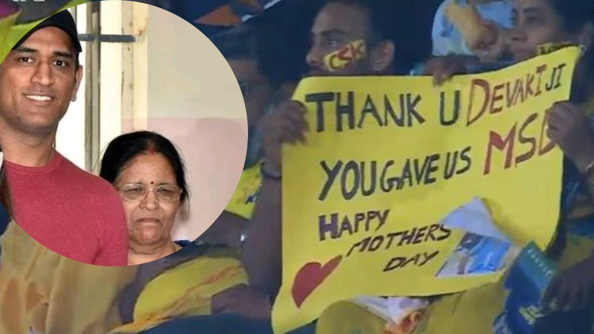 'You Gave Us MS Dhoni': Chepauk Crowd's Mother's Day Poster for Thala's Mom is Too Wholesome - Vimarsana News
