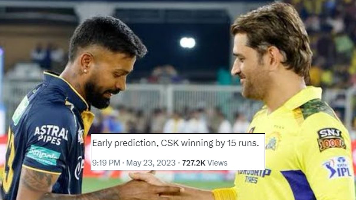 CSK Fan's 'Prediction' of Team's 15-run Triumph Over GT in IPL 2023 Spooks Internet - Vimarsana News