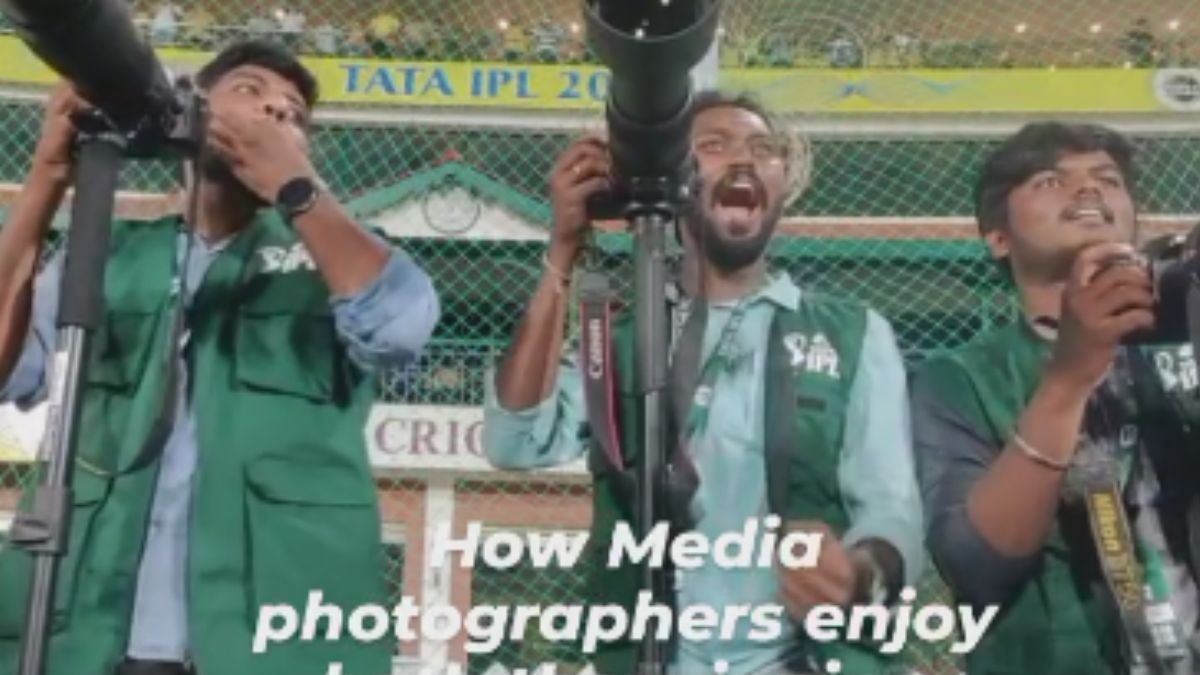 How IPL Photographers Celebrate Win While Doing Their Job? IG Reel Shows Wholesome Moment - Vimarsana News