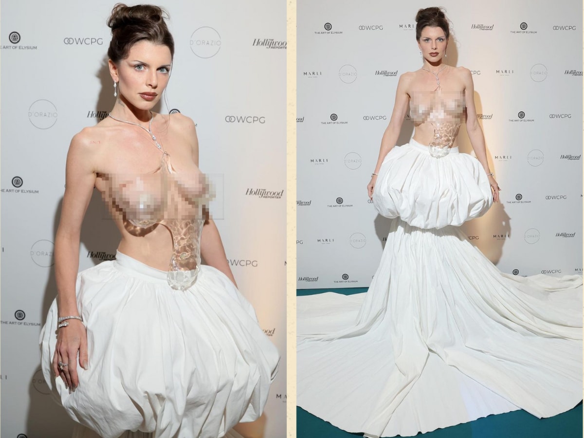 Julia Fox Stuns In A Transparent Corset At A Cannes Party