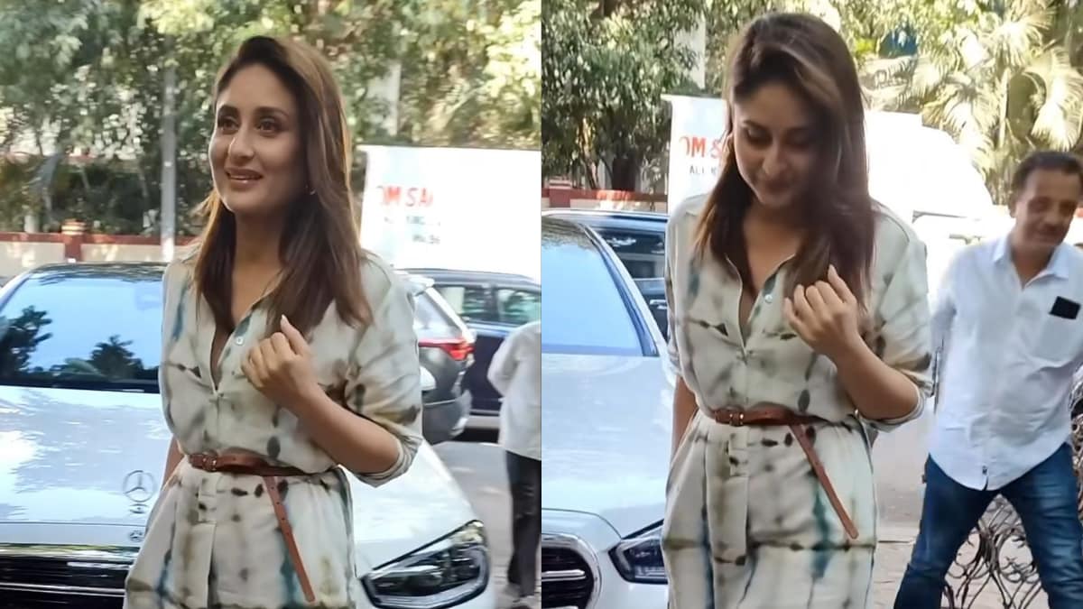 Kareena Kapoor Khan Exudes Summer Vibes in Chic Tie-Dye Shirt Dress