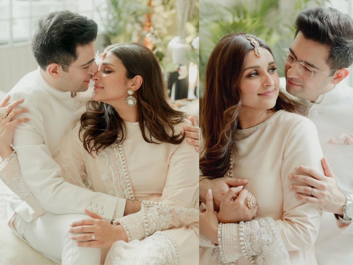 1200px x 900px - Parineeti Chopra And Raghav Chadha Look Lovely In Ivory Ensembles, See  Couple's First Pics Post Engagement - News18