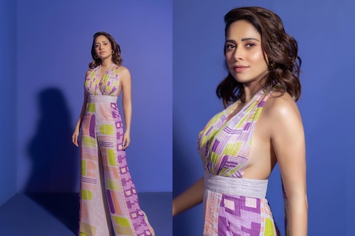 The eccentric colour combination and the print does look good on the actress. (Images: Instagram)