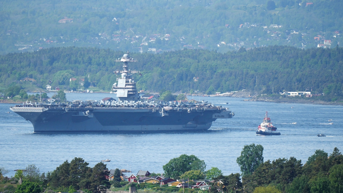 World’s Biggest Warship, USS Gerald R Ford, Visits Oslo, Angering Russia