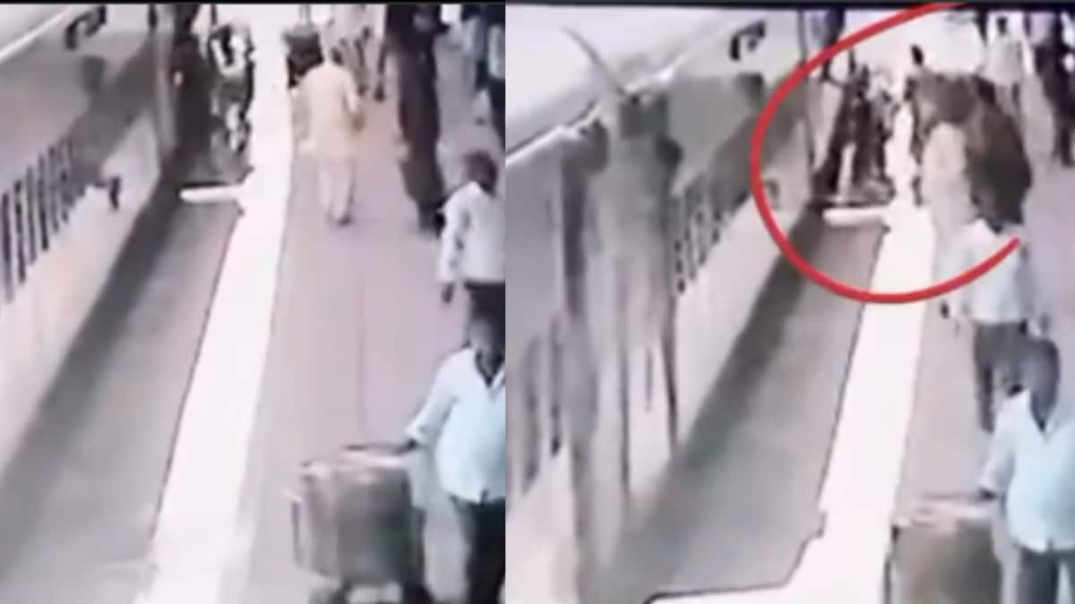 Watch: RPF Constable's Quick Action Saves Woman From Slipping Under Train