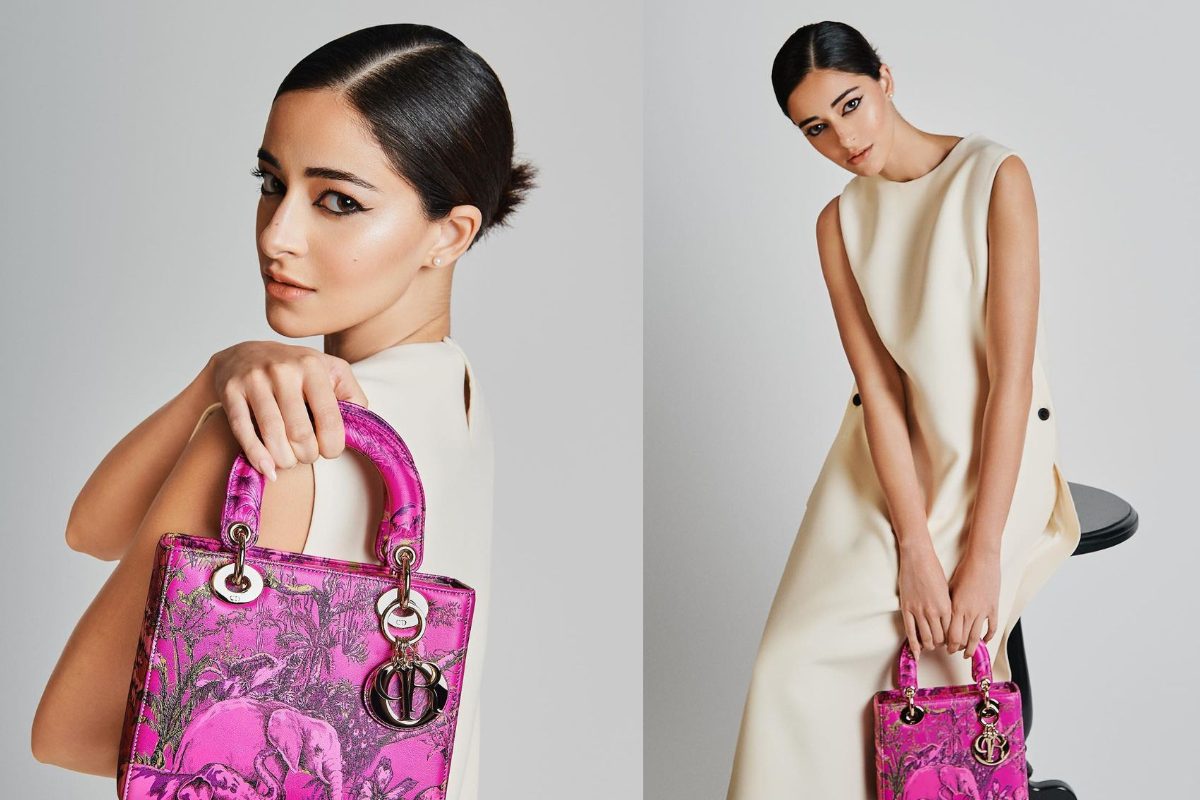 100  Authentic Christian Dior Lady Dior Cannage nylon handbag USED   DreamLabJapan