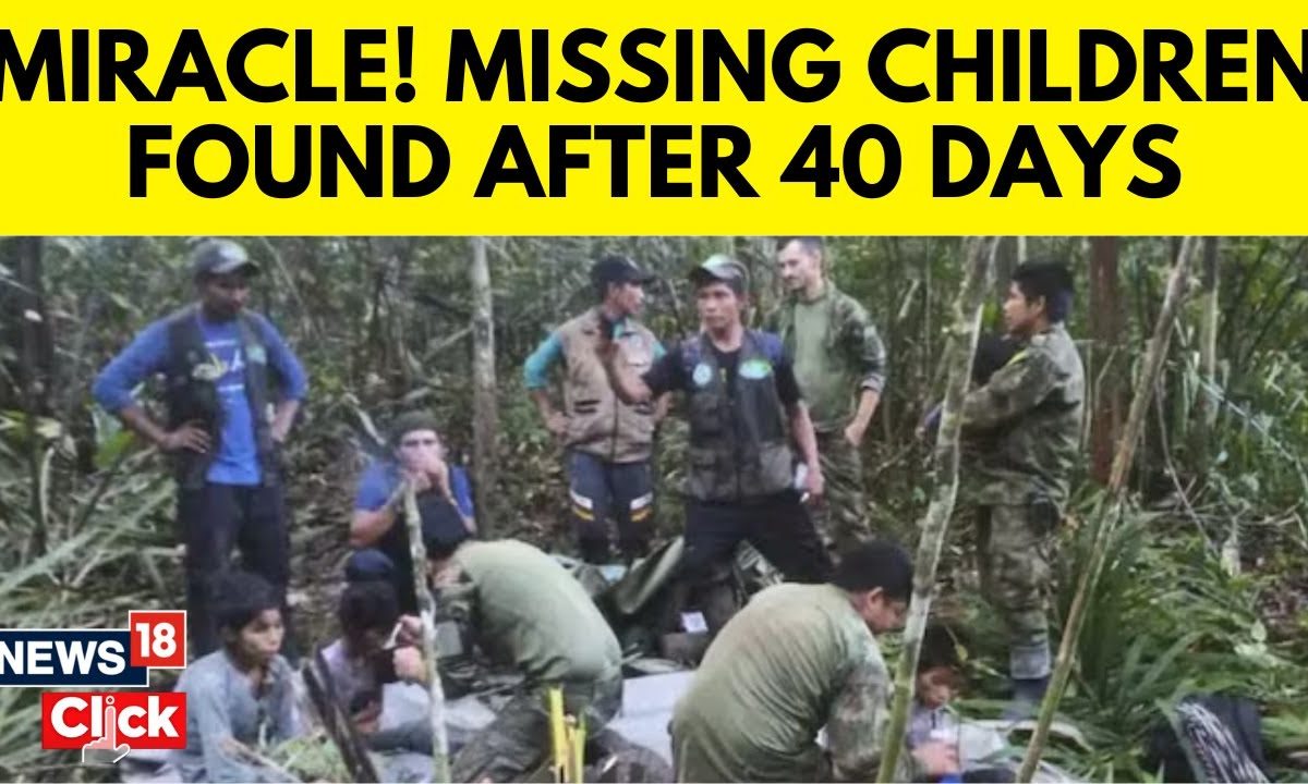 Missing Children Of Colombia Plane Crash Found Alive In Amazon After 40 ...
