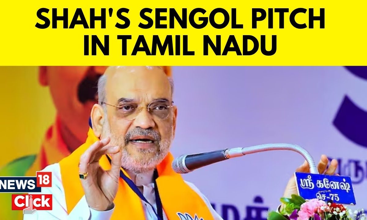 2024 Lok Sabha Elections Union Home Minister Amit Shah Flaunts Sengol