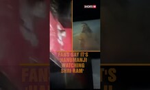 'Lord Hanuman' Watches Adipurush Movie In A Theatre | Adipurush Movie | #Shorts #trending #viral