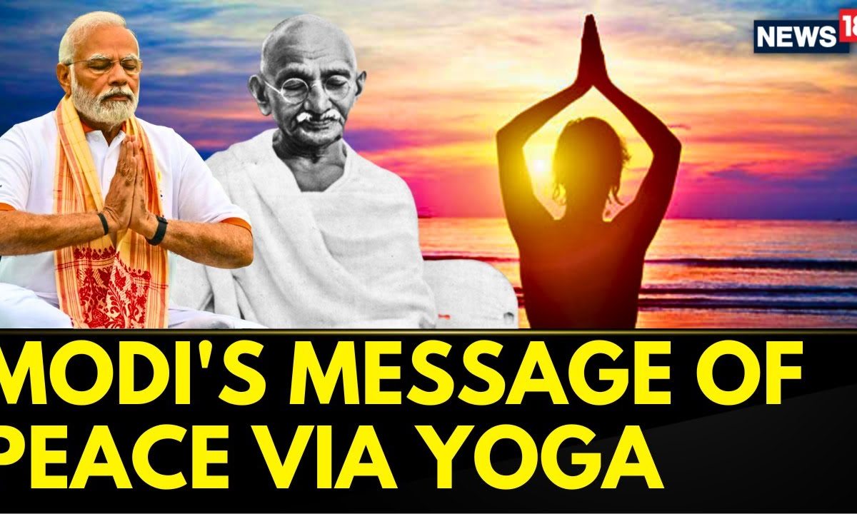 Pm Modi Us Visit Pays Tribute To Mahatma Gandhi At Un Hq On International Yoga Day 2023 