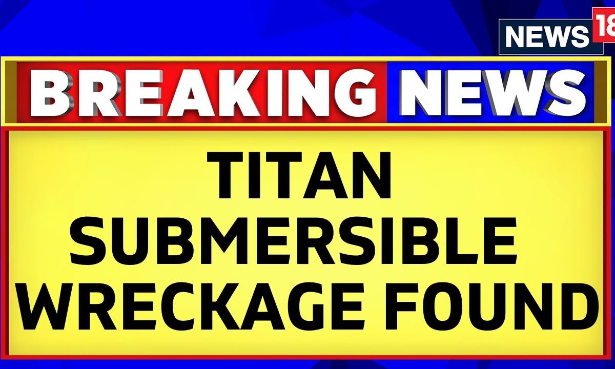 Titanic Submarine News First Photos Of Recovered Titan Sub Debris