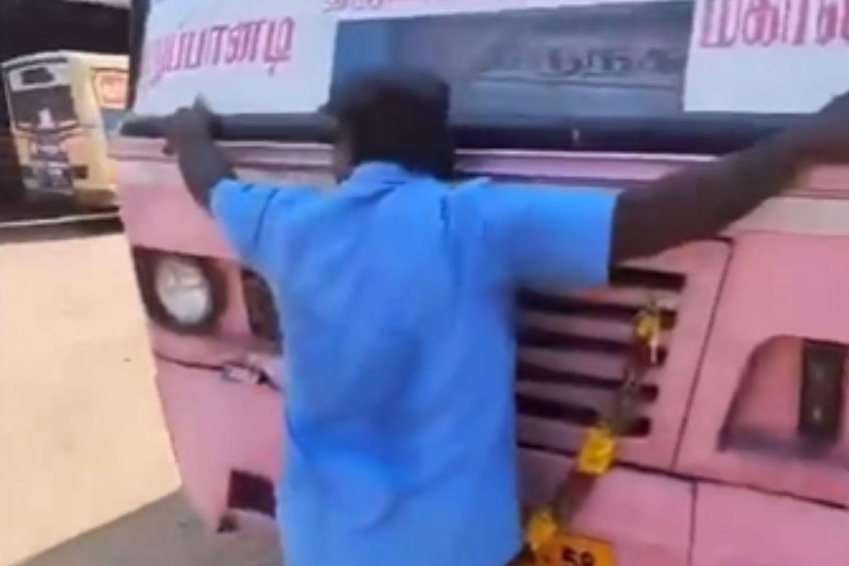 Tamil Nadu Bus Driver Kisses Steering Wheel On His Retirement Day In Emotional Video