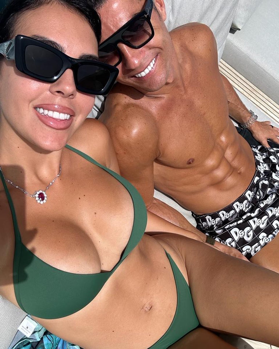 Cristiano Ronaldo Goes Topless as Georgina Rodriguez Stuns in Bikini on Luxury Yacht