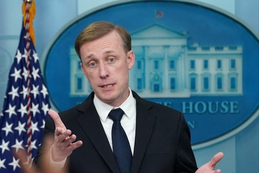 US national security adviser Jake Sullivan speaks during a press briefing at the White House in Washington, US. (Image: Reuters)