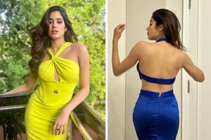 Janhvi Kapoor Looks Smoking Hot In Vibrant Cut-out Dresses, Check Out The Diva's Glamorous And Sexy Pictures