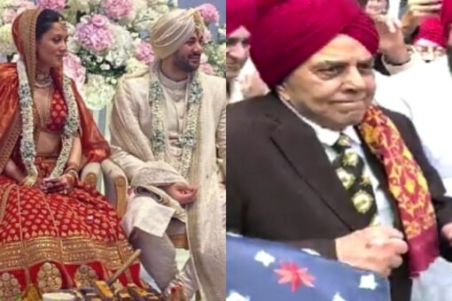 karan deol, Karan Deol Drisha Acharya wedding, Karan Deol Drisha Acharya wedding photos, Karan Deol Drisha Acharya wedding baraat, Dharmendra Hema Malini Marriage, Dharmendra Hema Malini love story, Dharmendra first wife, who is Dharmendra first wife Prakash Kaur, Dharmendra Hema Malini Secret Marriage,