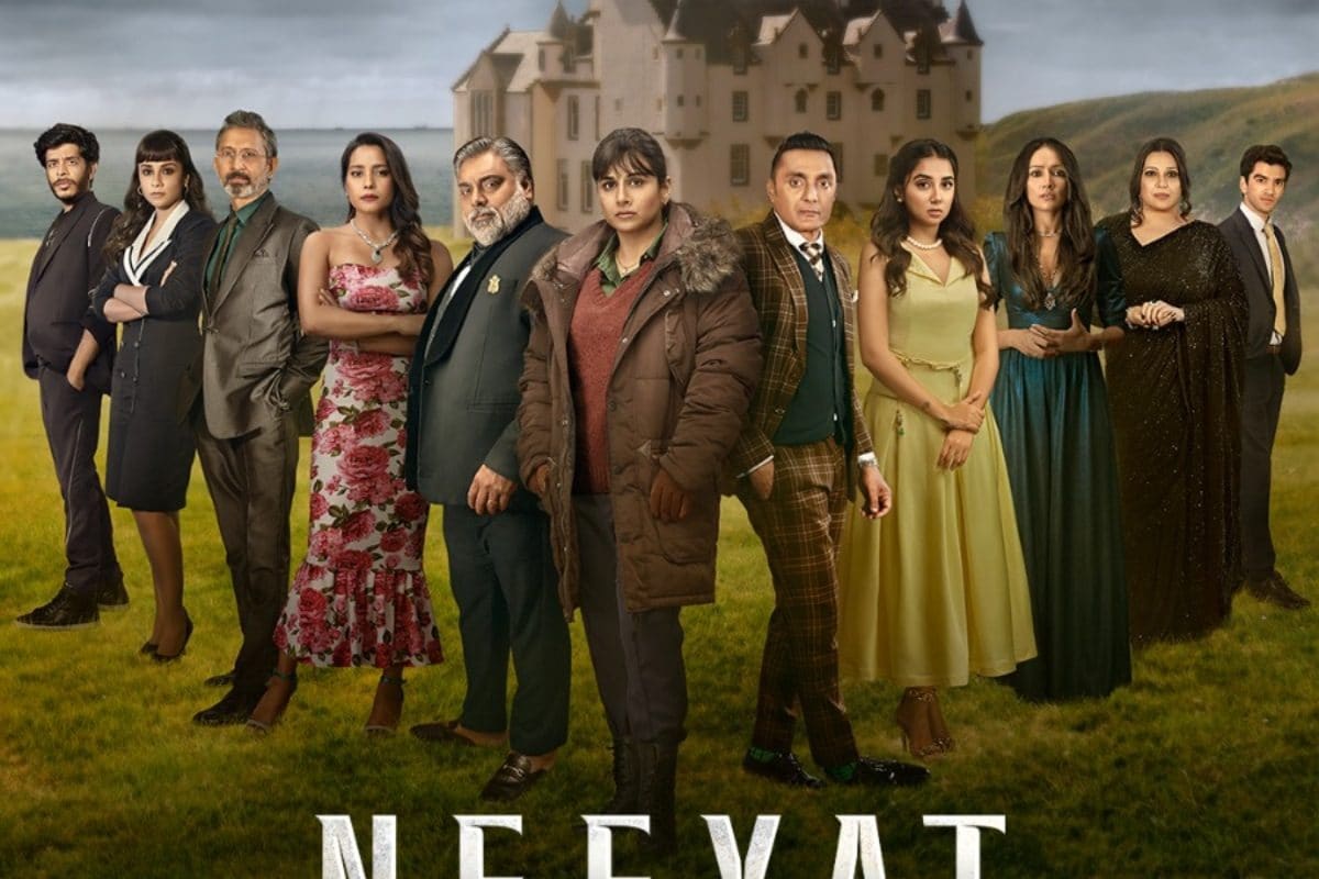 Neeyat features Vidya Balan along with Ram Kapoor, Rahul Bose, Neeraj Kabi and Shahana Goswami.