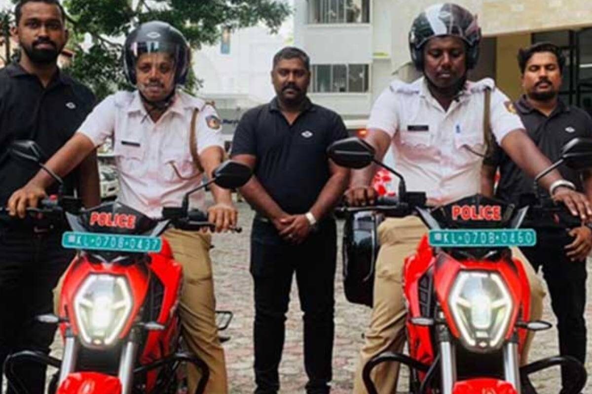 Kochi Traffic Police Department Inducts Electric Motorcycles in