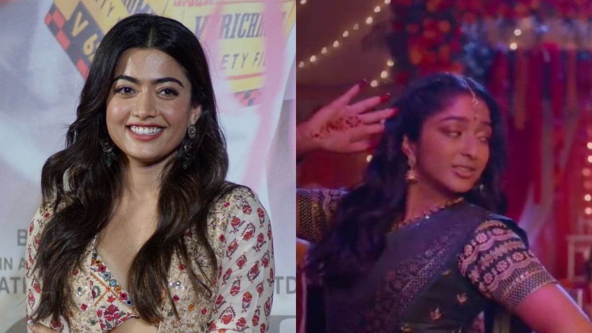 Rashmika Mandanna Finally Reacts as Maitreyi Ramakrishnan Dances To Saami Saami in Never Have I Ever