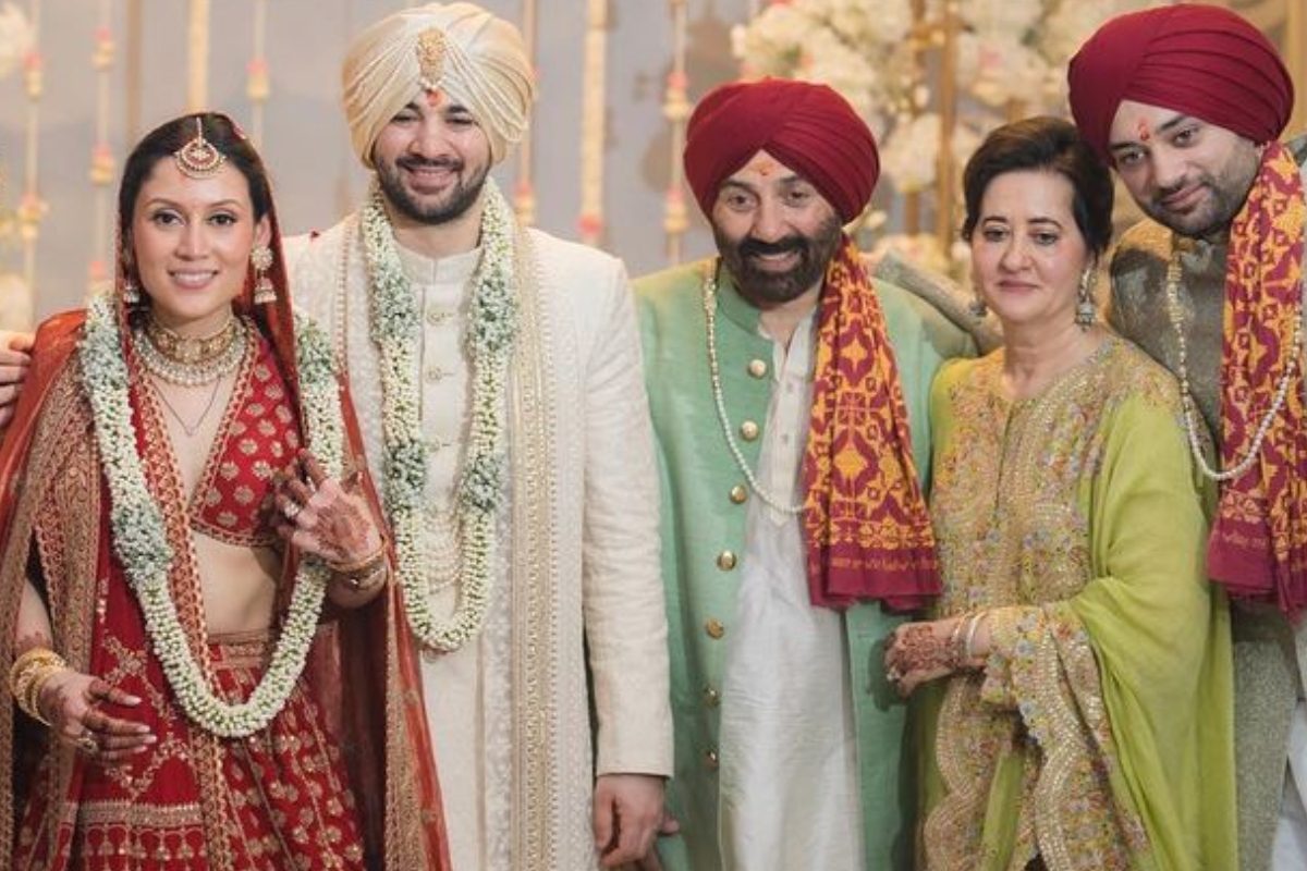 Sunny Deol Wife Pooja Deol in Son's Marriage, Credit - Google 