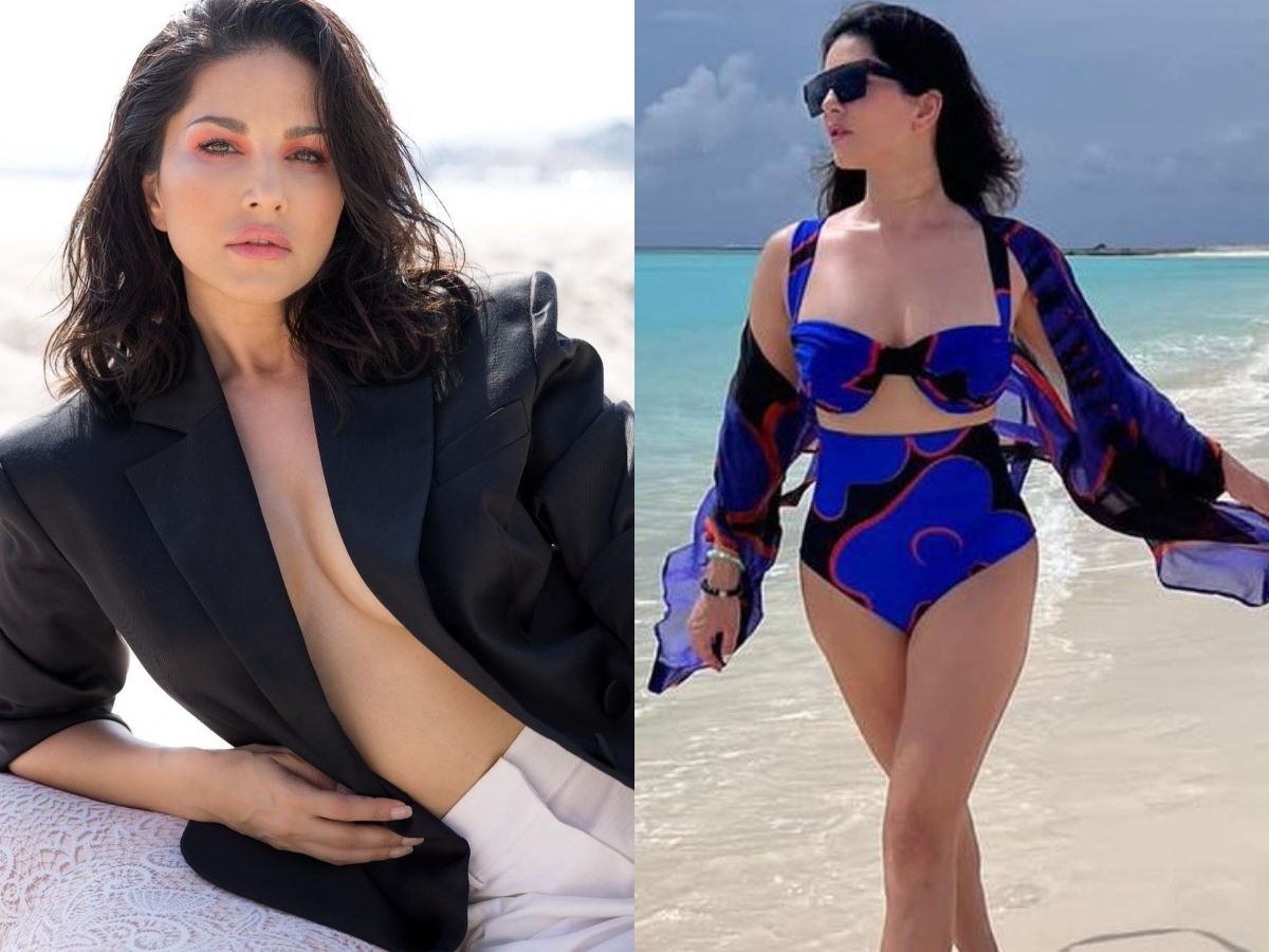 Sanileon Sexi Hoty Vidieos - Sexy! Sunny Leone Boldly Wears Blazer With No Top, Sizzles In Racy Bikini, Hot  Video Goes Viral; Watch - News18