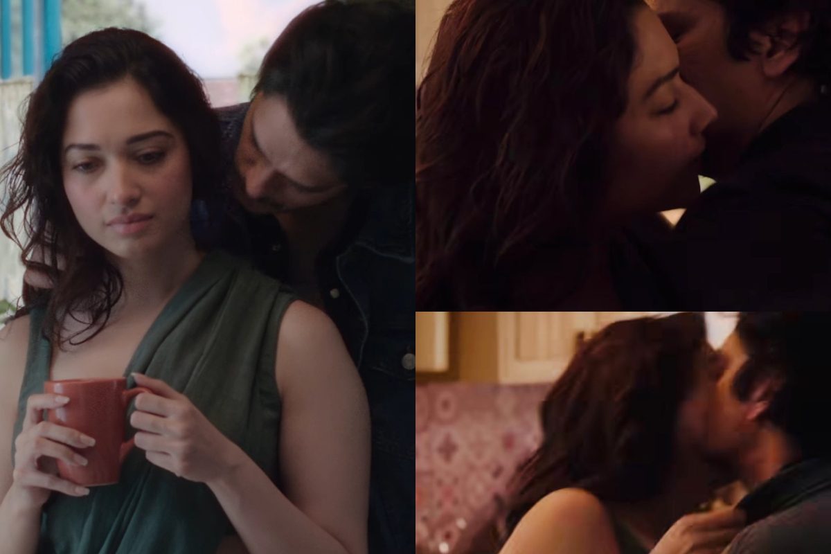 Tamanna bhatia hot kissing scene