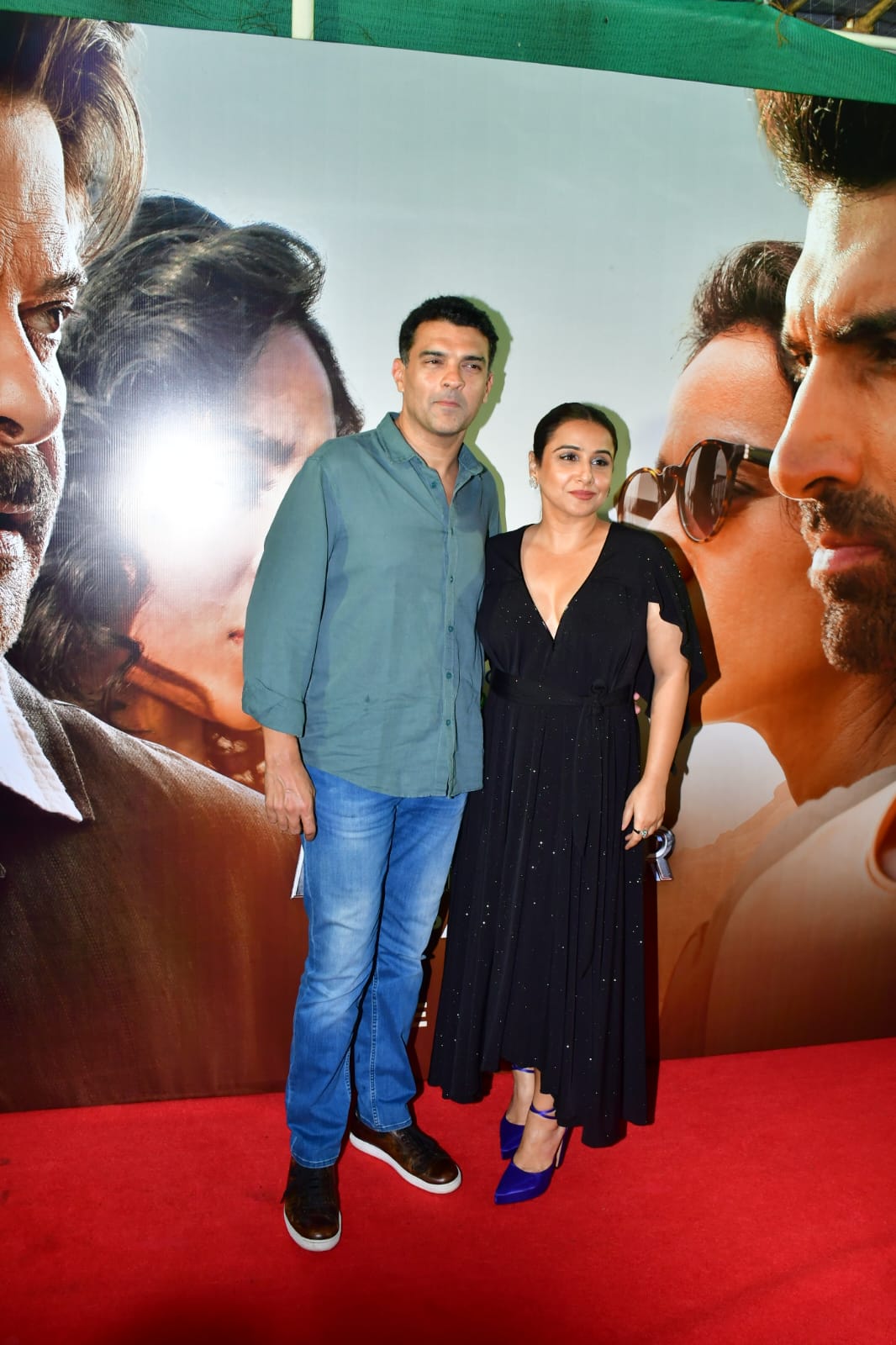Vidya Balan and Siddharth Roy Kapur seen at the screening of The Night Manager. 