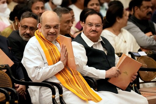 Union Home Minister Amit Shah and BJP President J.P. Nadda (File Image/ PTI)