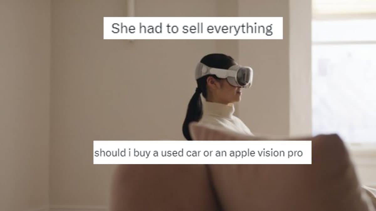WWDC 2023: Twitter Erupts With Hilarious Memes As Apple Unveils Vision Pro  Headset For Rs. 2,88,700 - Tech