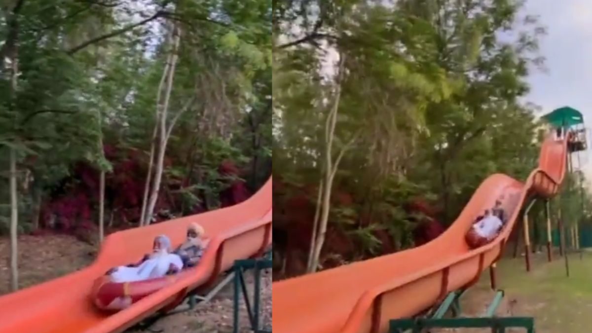 Never Let The Kid Inside You Die And These Uncles On Water Slide Teach Us How - Vimarsana News