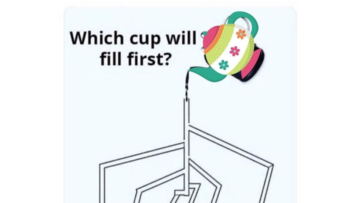 Solve The Mystery Of Pouring Tea In This Viral Puzzle - Vimarsana News