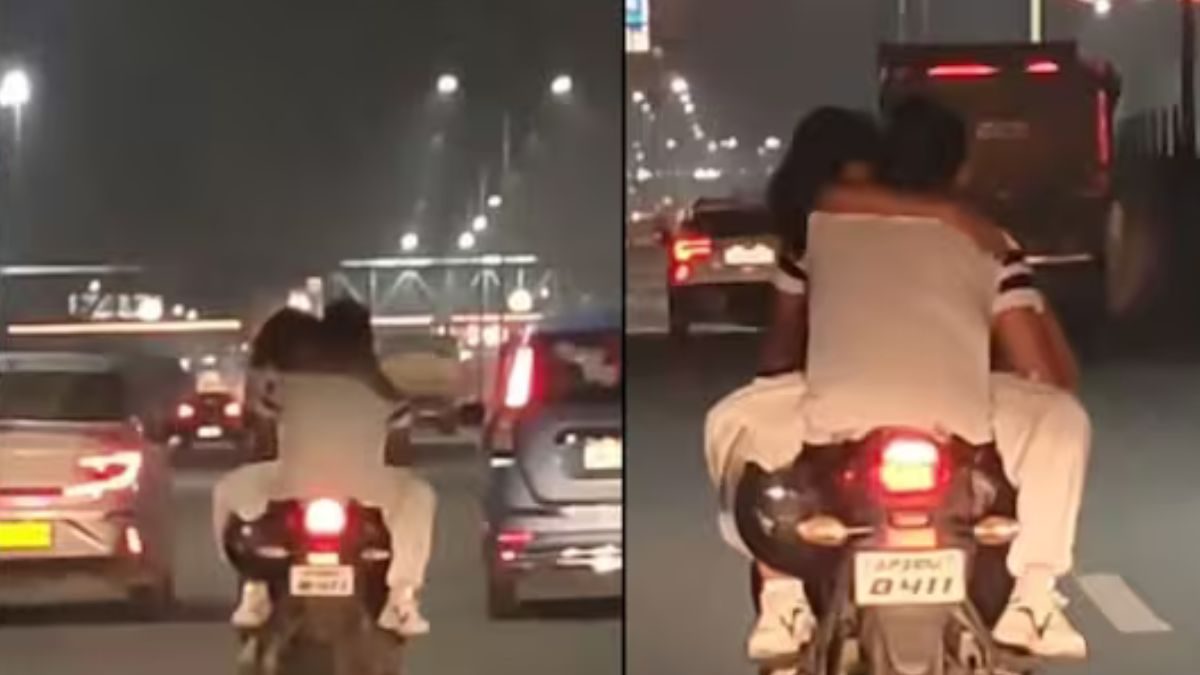 Ghaziabad Couple, Indulging In PDA On Bike, Fined Rs 21,000