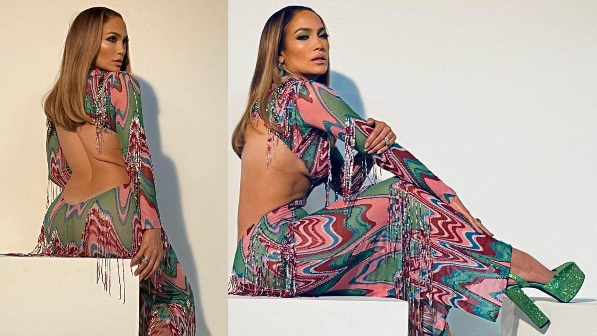 Jennifer Lopez Flaunts Her Beautiful Curves Gracefully in a Stunning Ensemble