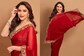 Madhuri Dixit Looks Her Graceful Best as She Exudes Elegance in a Timeless Red Saree