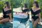 Sunny Leone Sets the Perfect Mood for Summer as She Enjoys a Cool Pool Time in a Black Monokini