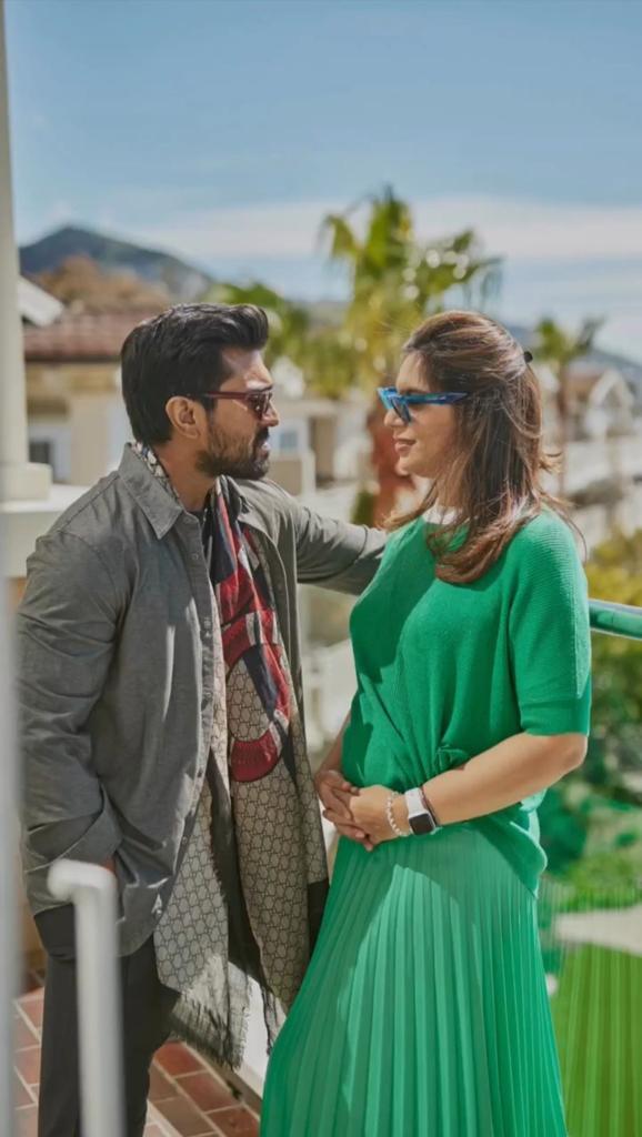  Baby Moon- Their images from their baby moon were awaited by fans across the globe and from Ram Carrying the shopping bags to driving the to be mommy around, he sets #Husbandgoals.