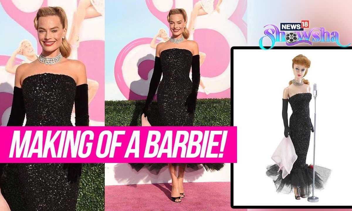 Margot Robbie Channels Her Inner Barbie In Schiaparelli Dress At LA(02)