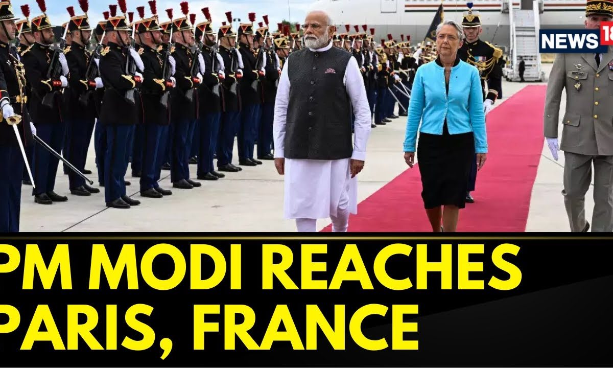 Pm Modi France Visit Prime Minister Lands In Paris For Power Packed