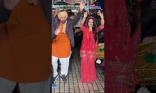 Sunny Deol and Ameesha Patel Give A Grand Entry Before "Gadar 2" Trailer Launch | #shorts #trending